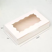 お買い得  キッチン用品＆小物-30個の透明紙製ベーカリーボックス、クッキー、ケーキ、キャンディー用の小さなスナック容器。結婚式、誕生日、クリスマス、感謝祭、バレンタインデー、母の日、オクトーバーフェストに最適です。