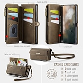 billige Samsung-etui-telefon Etui Til Samsung Galaxy S25 Ultra S24 S23 S22 S21 S20 Ultra Plus FE A53 A33 A23 A13 Lommebok-kortveske med nøkkelbånd Støtte Støtsikker TPU PU lær