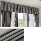 cheap Blackout Curtain-Linen Textured Top of Curtain Light Blocker for Blackout Curtains Light Blocking Fit for Bedroom Bathroom Easy Installation with Self-Adhesive Tape