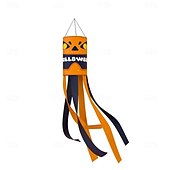 cheap Halloween Outdoor Decor-Halloween Windsocks Scary Halloween Hanging Windsock Flag Halloween Decorations for Outdoor Indoor Garden Home Yard Party Supplies