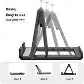 economico Supporto per telefono-Supporto portatile per telefono cellulare da scrivania, pieghevole, tascabile, universale, regolabile, compatibile con iPhone, iPad, Kindle e Android.
