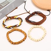 abordables Bracelets-Bracelet de métier à tisser Femmes Tropical Précieux Élégant Bracelet Bijoux Jaune pour Soirée
