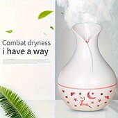 cheap Bedside Lamp-1pc USB Portable Humidifier with Essential Oil Diffuser  Quiet Operation Auto Shut-Off 7 Color Lights Nightlight for Home &amp; Office Use - Plastic Material