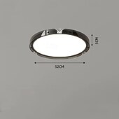 economico Lampade da soffitto con dimmer-Lampada da soffitto a LED minimalista ultrasottile, protezione degli occhi interamente in rame per camera da letto/corridoio