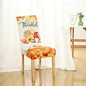 abordables Funda para silla de comedor-Funda para silla de comedor con estampado de calavera de Halloween, decoración de mesa para festivales, accesorios de disfraces para decorar