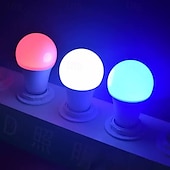 cheap Home Appliances-LED Lamp Dimmable Multicolour RGB Light Bulb 2000 mah Rechargeable Bulb A65 Light Smart Remote Control Home Decor Outdoor Activities and Camping