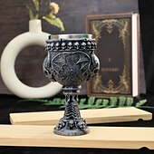 baratos Halloween Cozinha-Taça de vinho com esqueleto de Halloween, taça de vinho tinto com caveira de diabo gótico e forro de aço inoxidável, decoração assustadora de Halloween para festa ou presente