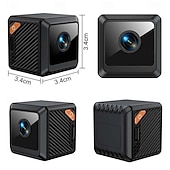 זול מצלמות רשת IP פנימיות-מצלמת מיני 1080p HD 140 צג WiFi מרחוק צג תינוק חיות מחמד מצלמת סוללה מובנית ראיית לילה אבטחת בית חכם האפליקציה תומכת בסוללה מקסימלית של 256 גרם וטעינה מלאה של 600 מיליאמפר/שעה עם זמן עבודה