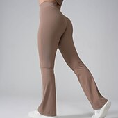 halpa Jooga-leggingsit ja sukkahousut-Naisten Fitness-housut Jooga leggingsit urheiluhousut levenevät Jooga Kunto Pilates Housut Musta Oranssi Ruskea Syksy Talvi Urheilu Urheiluvaatteet Mikrojoustava
