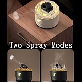 economico lampada da comodino-Umidificatore Cannon Blast - Diffusore ultrasonico silenzioso con 7 opzioni di colore, erogatore di vapore atomizzato per la casa &amp;umidificatore per camera da letto 110 V/220 V, capacità serbatoio