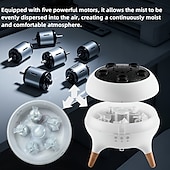 billige nattbordslampe-3D dynamisk manetsky sopp dans spray aromaterapimaskin skrivebordsflamme luftfukter husholdning tung tåke fargerikt lys fjernkontroll utstyrt med fem motorer for gavegivning familiekontor