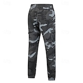 halpa Pohjat-Miesten Vaellushousut Fleece-housut Lämpöhousut naamiointi Ulko- Normaali Vedenkestävä Tuulenkestävä Alaosat Tasku Joustava vyötärö Armeijan vihreä Vihreä Retkeily ja vaellus Juoksu S M L XL XXL