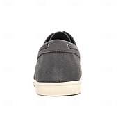 cheap Casual-Men&#039;s Beige Faux Suede Boat Shoes with Lace-Up Design – Comfortable Casual Footwear for Weekend, Vacation &amp; Daily Use