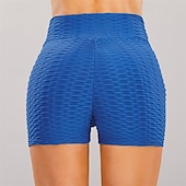 economico Leggings semplici-Per donna Shorts Leggings Streetwear Casual Corto Vita Alta Semplice Elastico in vita Jacquard Traspirabilità Elasticizzato Vacanza Streetwear Abbigliamento quotidiano Nero Bianco Giallo Rosso Estate