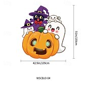 cheap Halloween Outdoor Decor-Halloween Trunk Treat Car Banner Car Decoration,Ghost Halloween Decorations Halloween Fabric Car Decoration Halloween Car Trunk Decoration Ghost Pumpkin Wall Covering