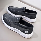 tanie Buty casual slip-on-szare, wsuwane, siatkowe trampki męskie, lekkie i wygodne, codzienne buty do chodzenia, biegania i aktywności na świeżym powietrzu