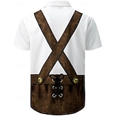 economico Abbigliamento Grafico-Camicie hawaiane Camicia Aloha bavarese Monaco Tedesco Alpino Grafico per Per uomo Adulti Stampa 3D  per Carnevale Birra Oktoberfest Spiaggia Vacanza Feste