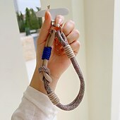 halpa Muut puhelinkotelot-uusi muodikas unisex dopamiinin värinen matkapuhelimen lyhyt köysi rannehihnalla, tukeva ja katoamaton matkapuhelimen roikkuva köysi