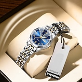 abordables Montres à quartz-Montre-bracelet de luxe pour femme, étanche, lumineuse, avec date et semaine, à quartz, en acier inoxydable