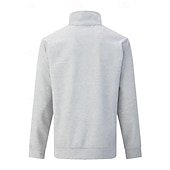 economico Tute da ginnastica-Per uomo Tuta da Ginnastica Pantaloni da Tuta Pista superiore Tasca con cerniera Tinta unita Completo Abbigliamento Autunno Nero Bianco Palestra Athleisure Corsa Antivento Manica Lunga Sport