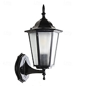 cheap Outdoor Wall Lights-Outdoor Light Fixtures Wall Mount Aluminium Waterproof Exterior Wall Lantern, Anti-Rust Outside Black Wall Sconce Porch Lights for House Garage, Doorway 85-265V