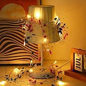 economico Striscie luci a batteria-1 Pz Luce Decorativa a Stringa con 30 LED 3M Patriottica per il 4 Luglio Giorno dell'Indipendenza 250° Anniversario Giorno della Memoria Stringa di Luci Decorativa a Stelle Rosse Bianche e Blu Tema