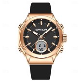 abordables Relojes digitales-Reloj electrónico Sanda 9103, nuevo, resistente al agua, con pantalla LED dual, multifuncional, para mujer.