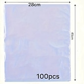 preiswerte Aufbewahrung &amp; Organisation-100 Stück Schrumpffolienbeutel, transparente Schrumpffolienbeutel zur Schuhaufbewahrung, Geschenkkörbe, Schachteln, Verpackungsmaterial, transparente Siegelfolie für Heißsiegelgerät
