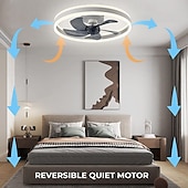 cheap Ceiling Fan Lights-Intelligent Ceiling Fan with Light, Remote Control, Room Decoration, Fan Light, Invisible air Blade, Silent Fan