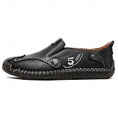 Χαμηλού Κόστους Ανδρικά Sneakers-Ανδρικά καφέ slip-on παπούτσια με ραφές σε αντίθεση, μαλακή εσωτερική σόλα και ανθεκτική σόλα από καουτσούκ για casual ρούχα γραφείου, καθημερινές μετακινήσεις και χαλάρωση το Σαββατοκύριακο.