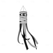 cheap Halloween Outdoor Decor-Halloween Windsocks Scary Halloween Hanging Windsock Flag Halloween Decorations for Outdoor Indoor Garden Home Yard Party Supplies
