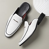 billige Tresko til herrer-gule perforerte slip-on loafers for menn – dristig farge med pustende design, lette og stilige for sommerutflukter, bilkjøring og uformelle kontorantrekk