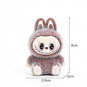 economico Bambole-Mini bambola da festa in tessuto felpato piccolo diavolo lafufu ornamenti da gioco alla moda accessori fatti a mano