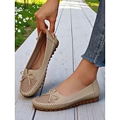 economico Slip-ons e mocassini da donna-mocassini da guida pieghevoli da donna: mocassini in morbida pelle con suole flessibili per il relax in giardino, il relax in veranda e l&#039;uso quotidiano