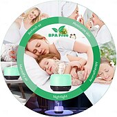 billige boretilbehør-aromaterapi essensiell olje hjemmediffuser med fjernkontroll, 300 ml stor rom kjølig tåke luftfukter, 8 timer stille drift, timer, 7 farger LED natt natt, egnet for hjem, yoga