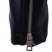 preiswerte Kunstlederjacke-Herren Kunstlederjacke Bikerjacke Motorradjacke Urlaub Täglich Winddicht Warm Tasche Winter Einfach Mode Klassisch Stehkragen Regulär Schwarz Jacken