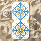 baratos Cobertores &amp; Mantas-toalha de praia macia e absorvente - design leve, de secagem rápida e sem areia para praia, piscina e viagens