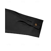 preiswerte Urlaub-Herren Hemd Leinenhemd Popover-Hemd Freizeithemd Baumwollhemd Einfach Urlaub Hawaiianisch Schwarz Weiß Braun Grün Langarm V Ausschnitt Frühling Herbst Bekleidung