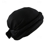 tanie Czapka typu beanie-Męskie Czapka Beanie Czapki Czarny Biały Poliester Wygodny Dzienne zużycie Wyjściowe Jednolity/zwykły kolor Oddychający