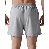 baratos Shorts de moletom-Homens calções atléticos Shorts rasgados Shorts de moletom Calção Shorts de verão Bolsos Cintura elástica Com Cordão Tecido Conforto Respirável Curto Ao ar livre Esportes Clássico Casual Preto Branco