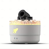 economico lampada da comodino-Umidificatore Cannon Blast - Diffusore ultrasonico silenzioso con 7 opzioni di colore, erogatore di vapore atomizzato per la casa &amp;umidificatore per camera da letto 110 V/220 V, capacità serbatoio