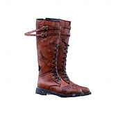 preiswerte Schuhe-Retro Vintage Mittelalterlich Renaissance Schuhe Pirat Ritter Wikinger Kreuzritter Kostüm Herren Keltisch Seeräuber Halloween Karneval Maskerade Veranstaltung / Fest Maskerade Erwachsene Schuhe