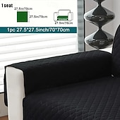 baratos Cobertura de Sofa-Capa de sofá antiderrapante de 1 peça - tecido clássico de poliéster acolchoado, para sofás de 1 a 4 lugares, perfeita para sala de estar, escritório, quarto ou uso externo (apoios de braço) &amp;encosto