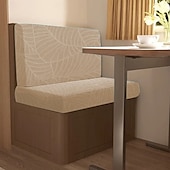 economico Copridivano-Copridivano impermeabile per dinette camper in jacquard a foglie, per esterni, antiscivolo, elasticizzato, per sedili auto e protezione di mobili.