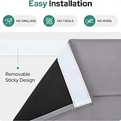 cheap Door Curtains-100% Blackout French Door Curtains, Privacy Door Curtains for Window, Room Darkening Blinds, Thermal Insulated Window Shades for Bedroom, 1 Panel