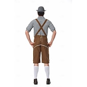 abordables Hombres-Oktoberfest Lederhosen Camisas Sombrero alpino bávaro Alemán alpino prados Hombre Fiesta Festival de Cerveza Paño de estilo tradicional