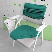 cheap Chair Cover-Waterproof Dining chair Cover For Home Polar Fleece Fabric Chair Cover Stretch Slipcovers Seat Chair Covers
