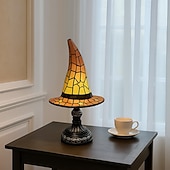 Недорогие Декоративные огни-1 шт. ретро смоляная шляпа ведьмы светильник уникальный ночной светильник для спальни прикроватный светильник атмосфера праздника Хэллоуин декоративный светильник usb-разъем