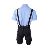 abordables Hombres-Oktoberfest Lederhosen Camisas Sombrero alpino bávaro Alemán alpino prados Hombre Fiesta Festival de Cerveza Paño de estilo tradicional