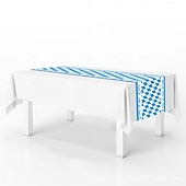economico Forniture per eventi e feste-Confezione da 5 tovaglie Oktoberfest blu &amp;Tovaglie a quadretti bianchi per forniture per la festa del tè dell&#039;Oktoberfest, tovaglia rettangolare in plastica per campeggio, picnic, matrimonio, festa di